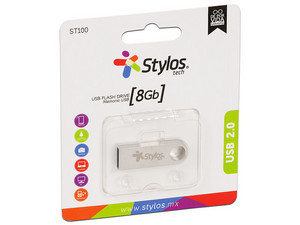 MEMORIA STYLOS USB 8 GB METALICA